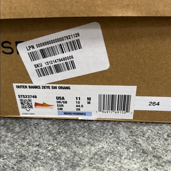 Sperry Orange Men's Outer Banks Topsiders - Picture 2 of 7